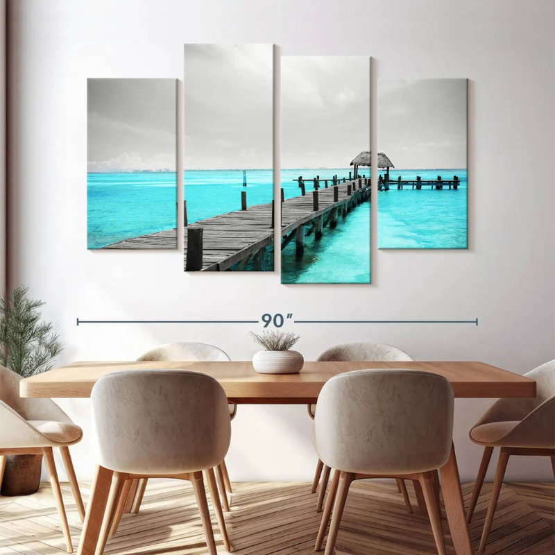 Ensemble 4 pièces Pop Isla Mujeres, H 84 po x l 54 po x P 1,25 po
