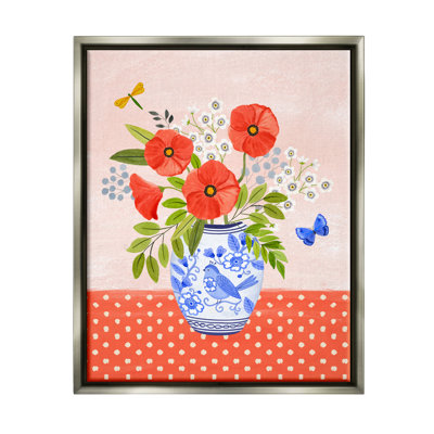" Bright Bouquet On Polka Dots " by Sharon Lee