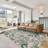 Rayna Thea Green Ivory Pink Orange Machine Washable Bold Floral Indoor Area Rug, Flat Pile & Slip-Resistant for Living Room & Bedroom - Green, 8x10-111603960