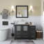  Framed 29.9" Single Bathroom Vanity Set with Mirror-27042771
