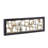 Metal Square Ribbon Geometric Home Wall Decor with Black Frame