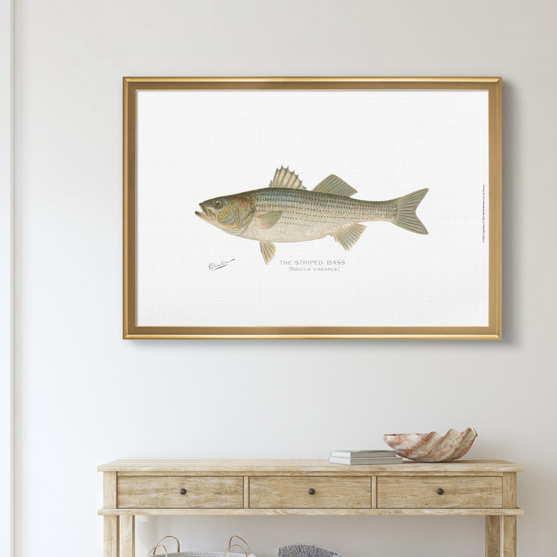 Bar rayé - reproduction d'art sur toile, H 18,5 po x l 24,5 po x P 1,5 po, Doré