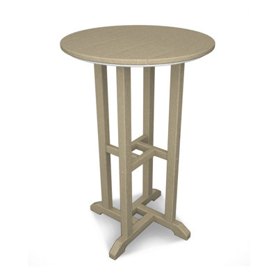 POLYWOOD 24" Round Farmhouse Counter Bistro Table