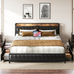 https://assets.wfcdn.com/im/05294960/resize-h300-w300%5Ecompr-r85/2441/244152872/Vegan+Leather+Bookcase+Bed.jpg