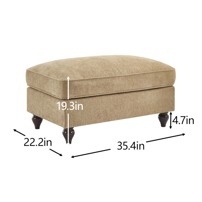 Repose-pieds en chenille avec volants amovibles, conception douce et confortable, polyvalente pour de multiples configurations