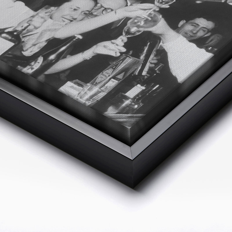 «Night That Prohibition Ends», Black Framed, Canvas, 11"H x 14"W
