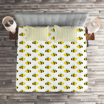 Honey Bee A Polyester Coverlet