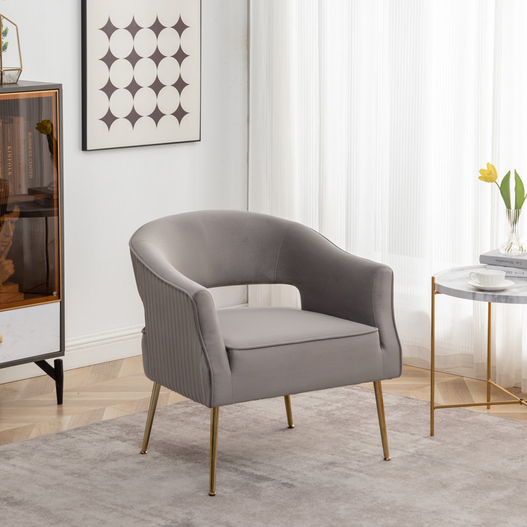 Chynna Velvet Armchair Everly Quinn 