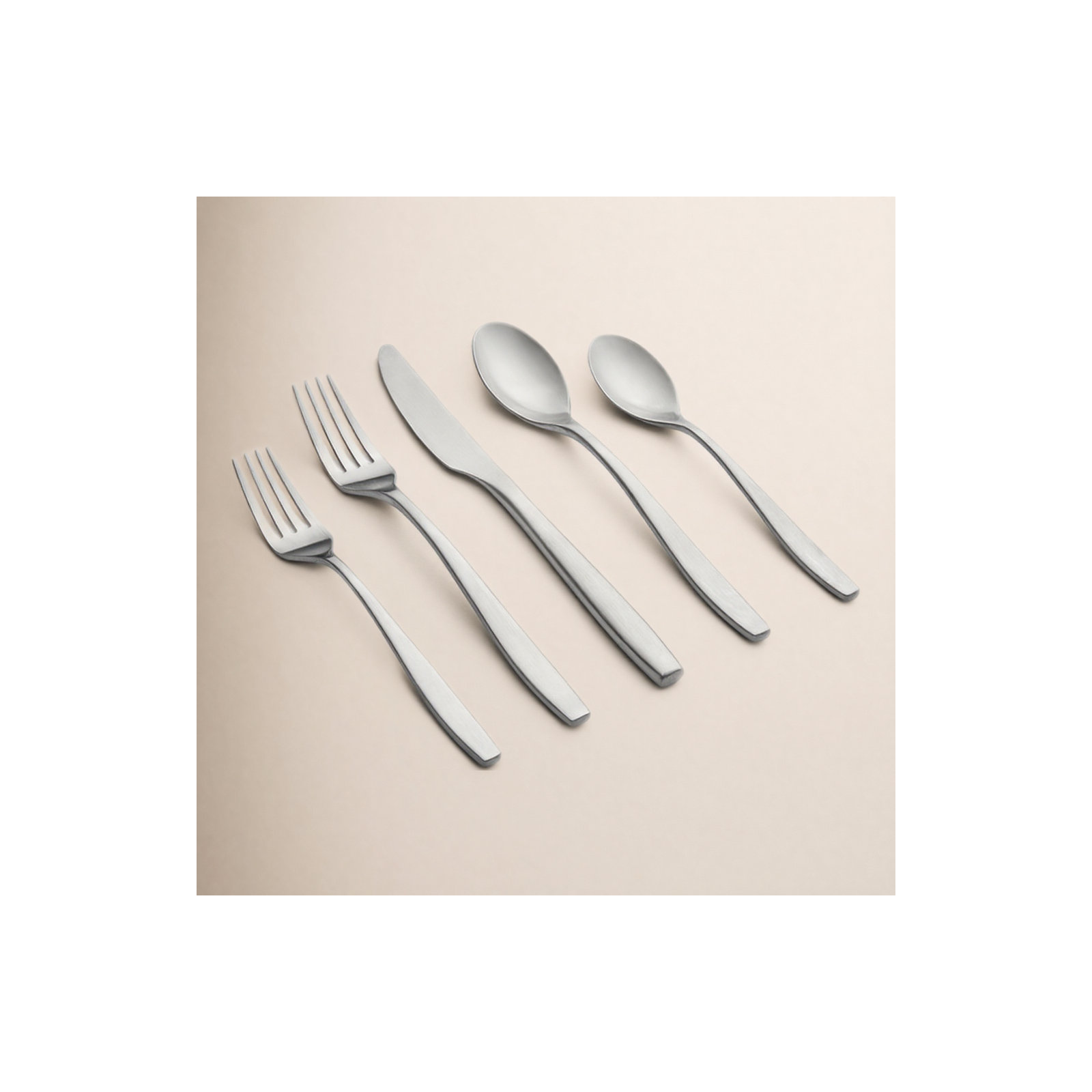 Averie 20 Piece Flatware Set, Service for 4, Silver Satin