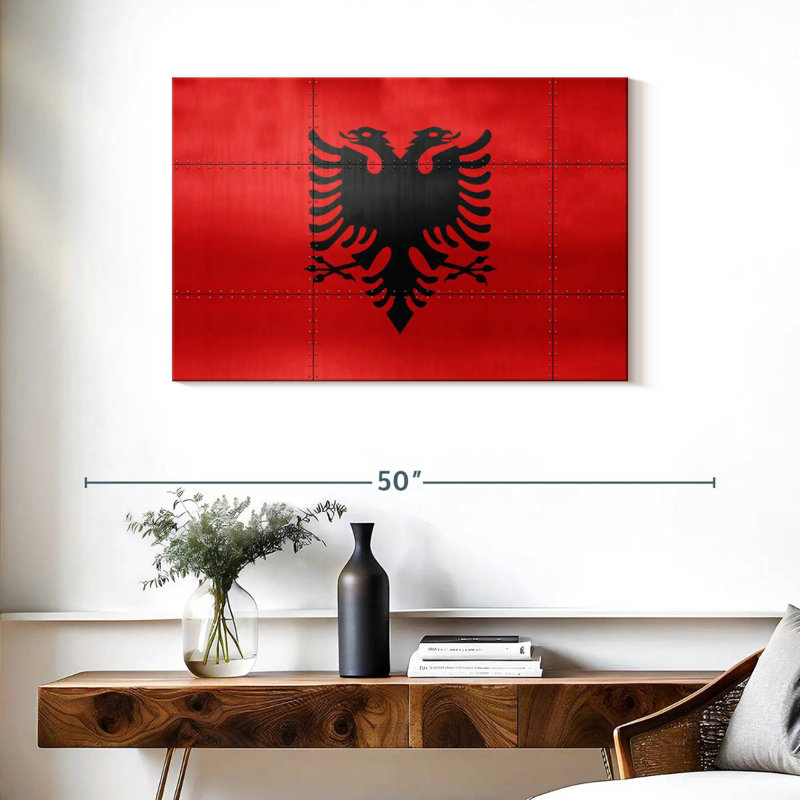 Drapeau de l'Albanie Borges, H 24 po x l 36 po