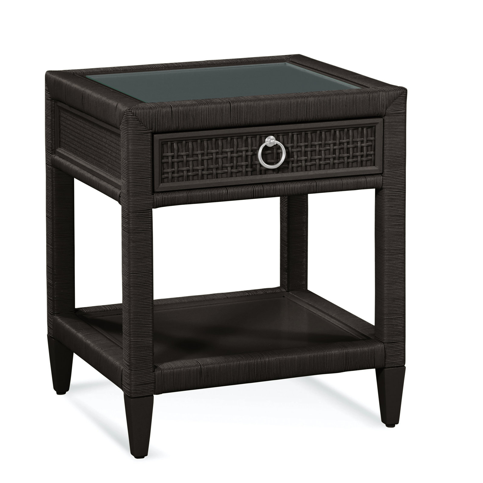 Monterey 1 - Drawer Nightstand, Navy, Yes, Satin Nickel