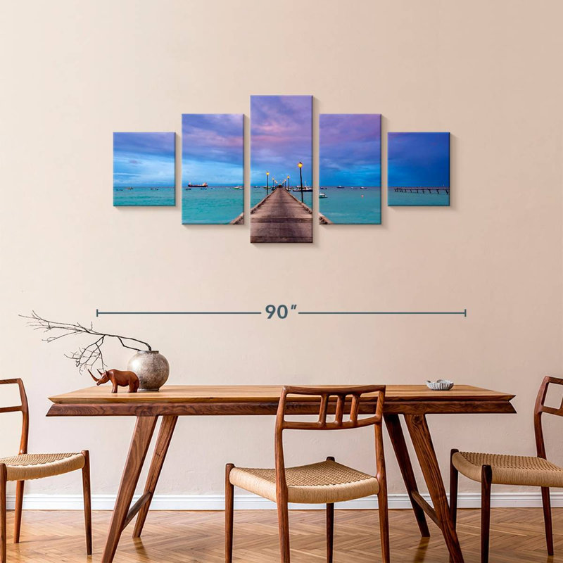 Oistins Beach Dock, 36" H x 80" W