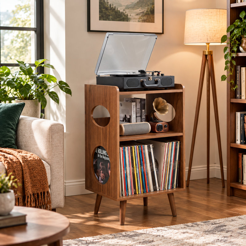 Solid Wood 32.67 " H Media Shelves