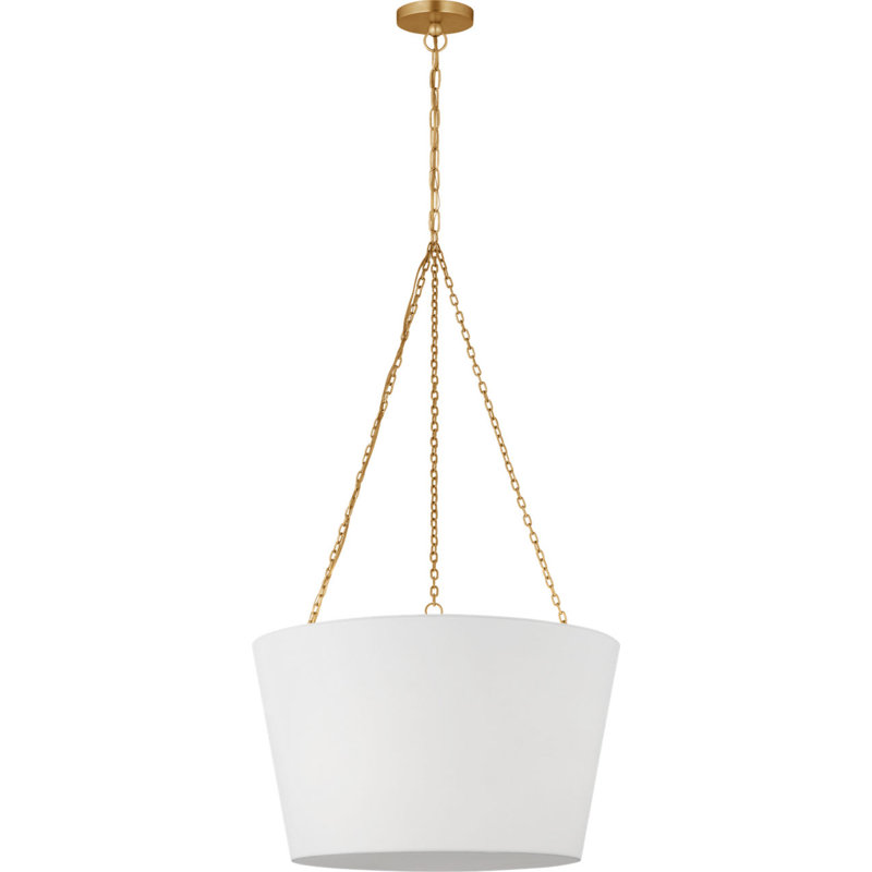 Herve Hanging Shade, Burnished Brass, 43.63" H x 24" W x 24" D