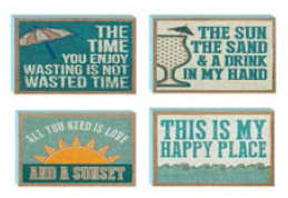 Happy place the sun le décor de la boîte de sable