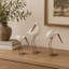 White Ceramic Bird Decorative Sculpture, Set of 3-24388597