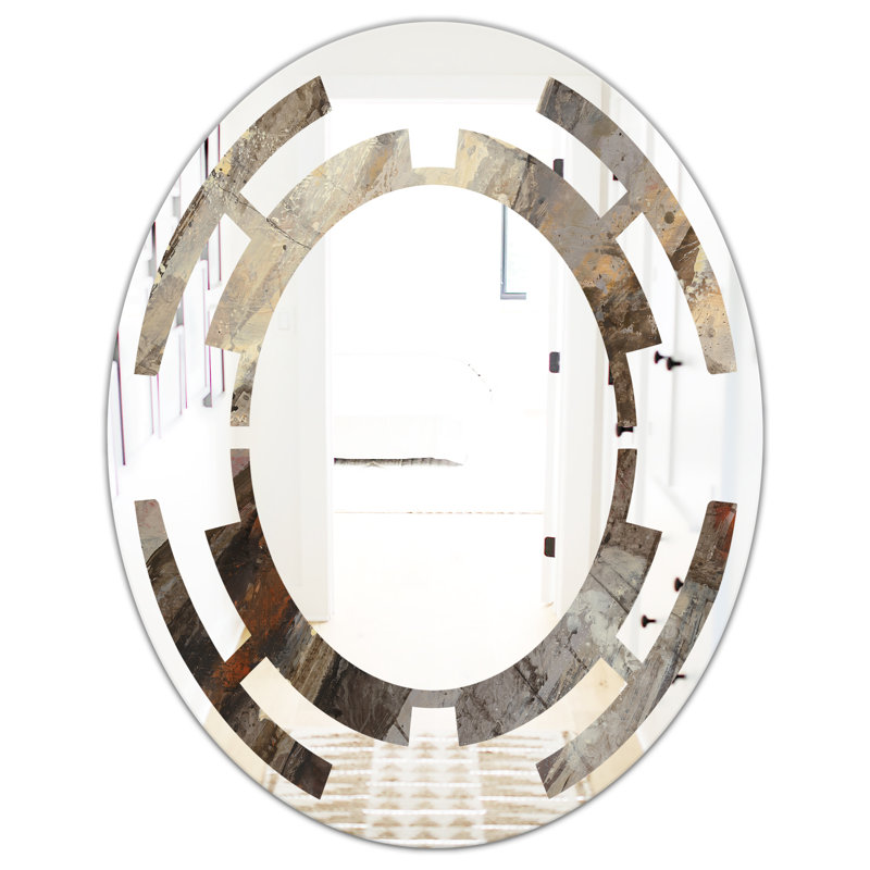 Miroir mural sans cadre Space Fire and Ice Minerals III, H 31,5 po x l 23,7 po