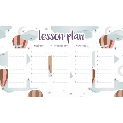 Magnetic Lesson Plan Balloons in the Clouds