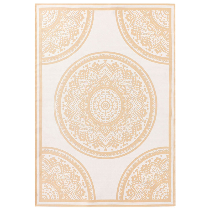 Outdoor Rug HUBLI Beige, Rectangle 160 x 230 cm