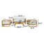 Cambridge 6 Piece Outdoor Patio Teak Set