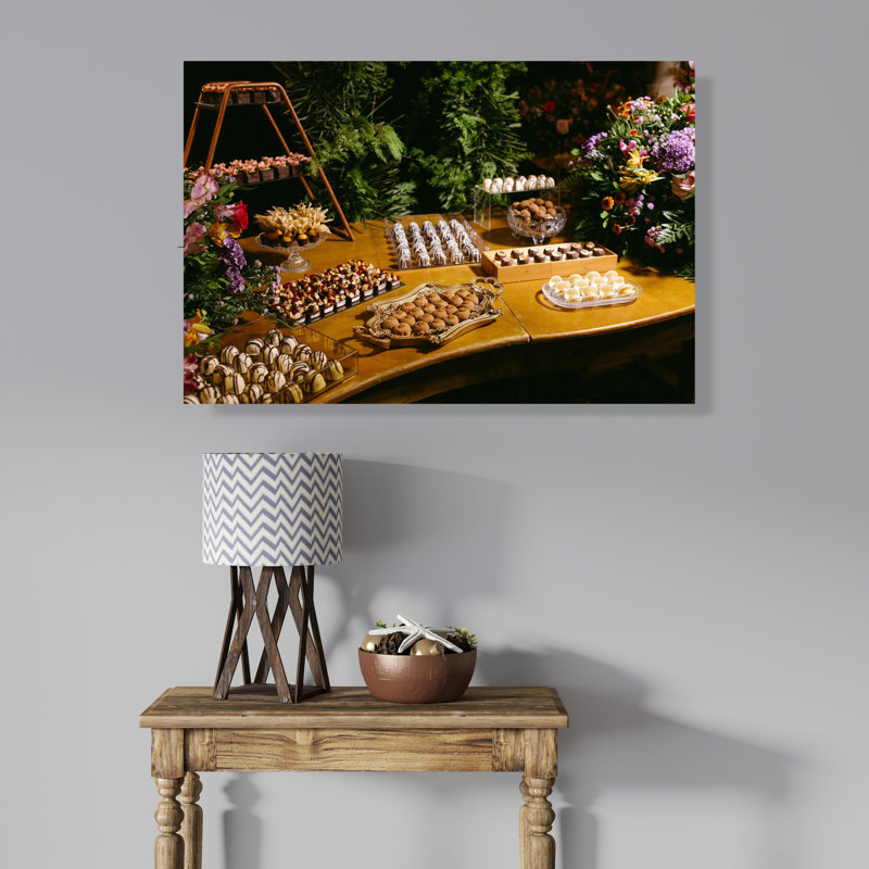 Elegant Dessert Table for Luxurious Event Decor, 8" H x 12" W