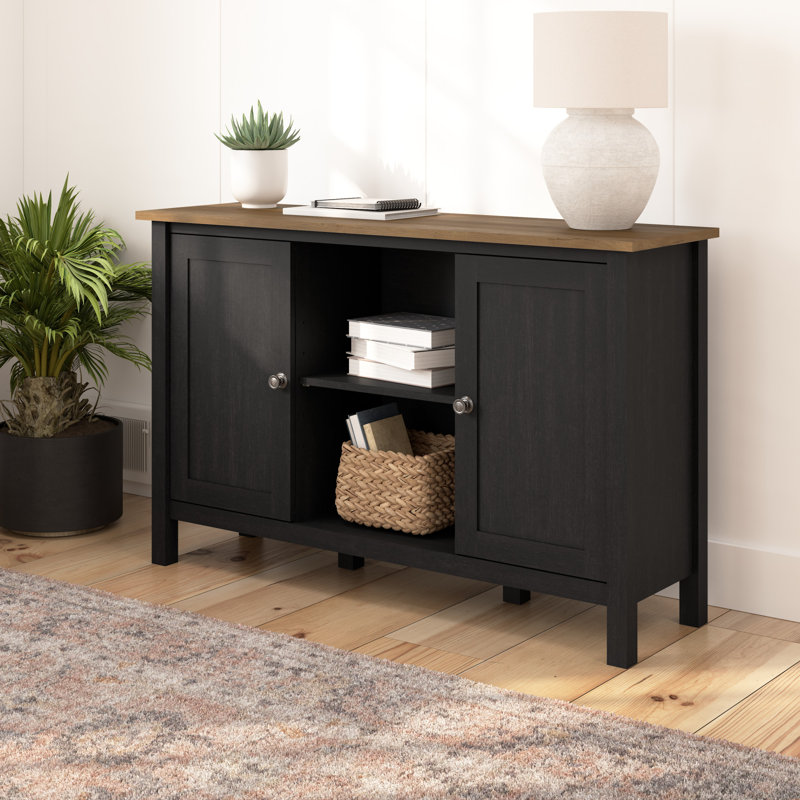 Armoire d'appoint avec portes Rodrekus, Noir