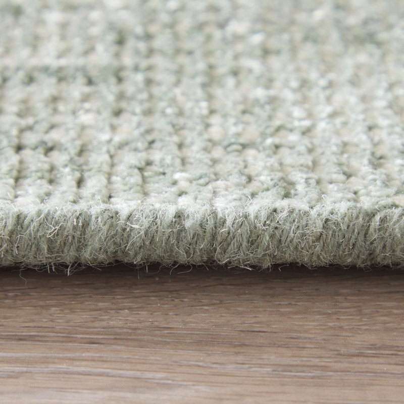 Dhruv Modern Solid Area Rug, Rectangle 9' x 12', Green