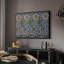 Kennet - indigo / or, 1883 - William Morris, toile tendue avec châssis-1830629835-1830629833
