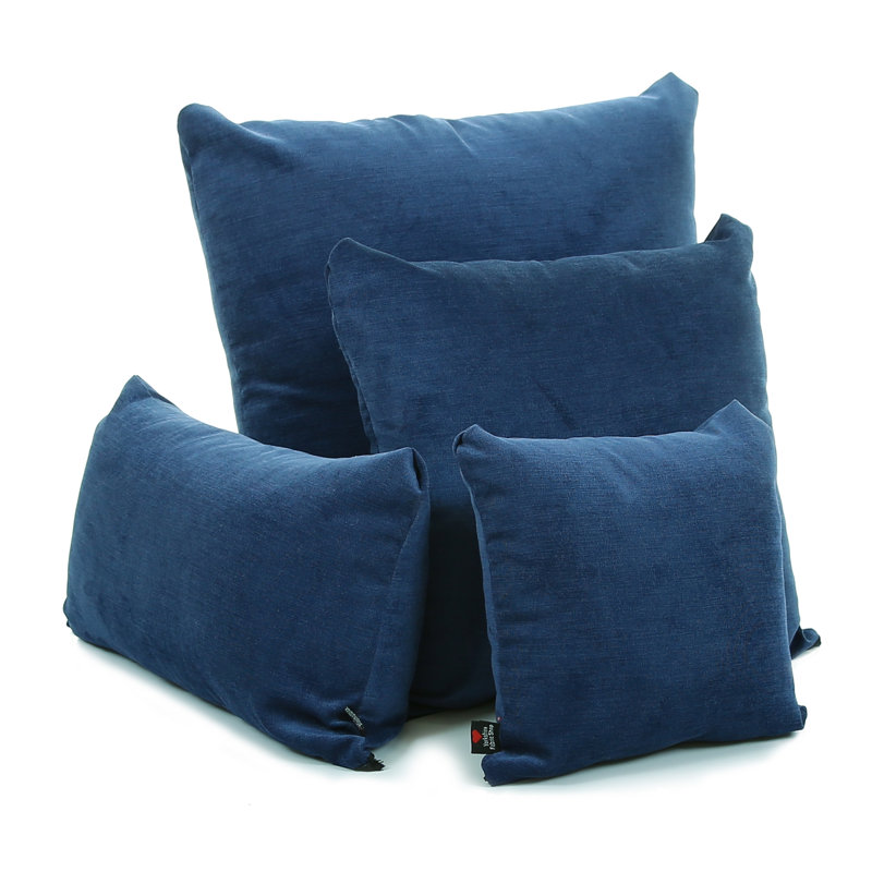 Mirador Square Throw Cushion, Medium, Navy Blue