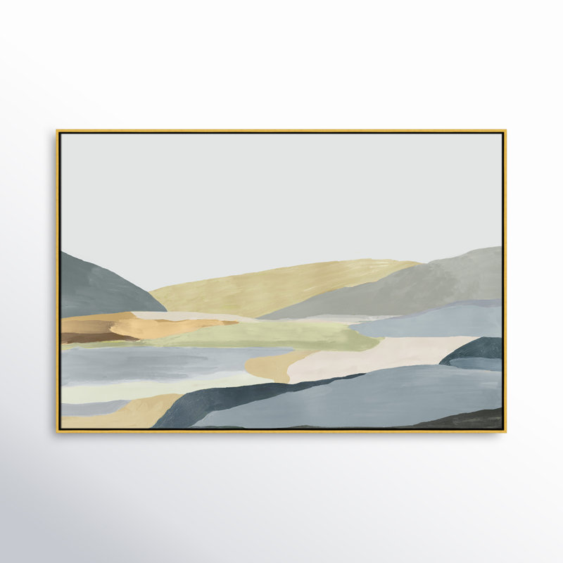 Blair Warm Hills II - reproduction d'art sur toile, H 25,5 po x l 37,5 po x P 2 po, Toile argentée
