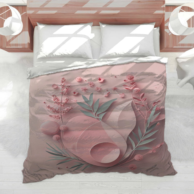 Édredon floral en papier, Simple extra long
