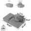 Canapé simple en tissu d'ameublement Chenille-572728484