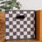 Fabric Storage Bins 6 Piece Set, Checkerboard White and Black