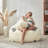 Raccoon Design Faux Rabbit Fur Bean Bag Chair with Detachable Tail Pillow, for Adults & Kids-1823642535