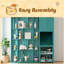 Lit escamotable mural simple avec bibliothèque, armoire supérieure, bureau extensible et rangement latéral-1243630351