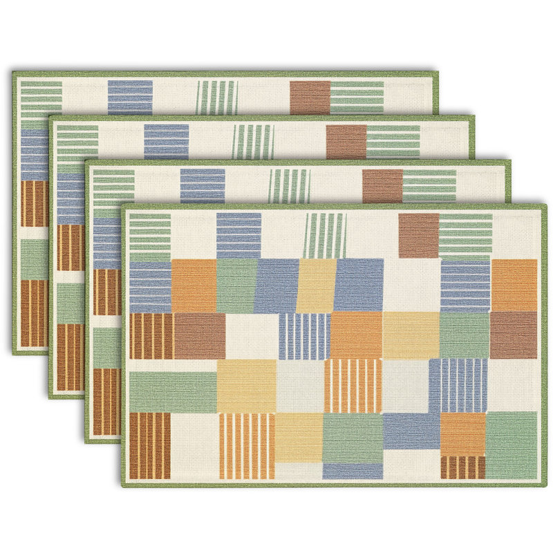 Rectangle Polyester Dining Table Placemat
