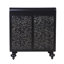 Armoire décorative Art avec 2 portes, armoire buffet avec rangement, armoire de rangement décorative patinée avec motif en relief pour le salon de la salle à manger