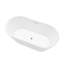 Baignoire de trempage autoportante en acrylique de 59 po x 29,5 po Iris-83841422