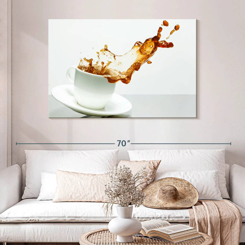 Yarlin Coffee Cup Splash, 32" H x 48" W