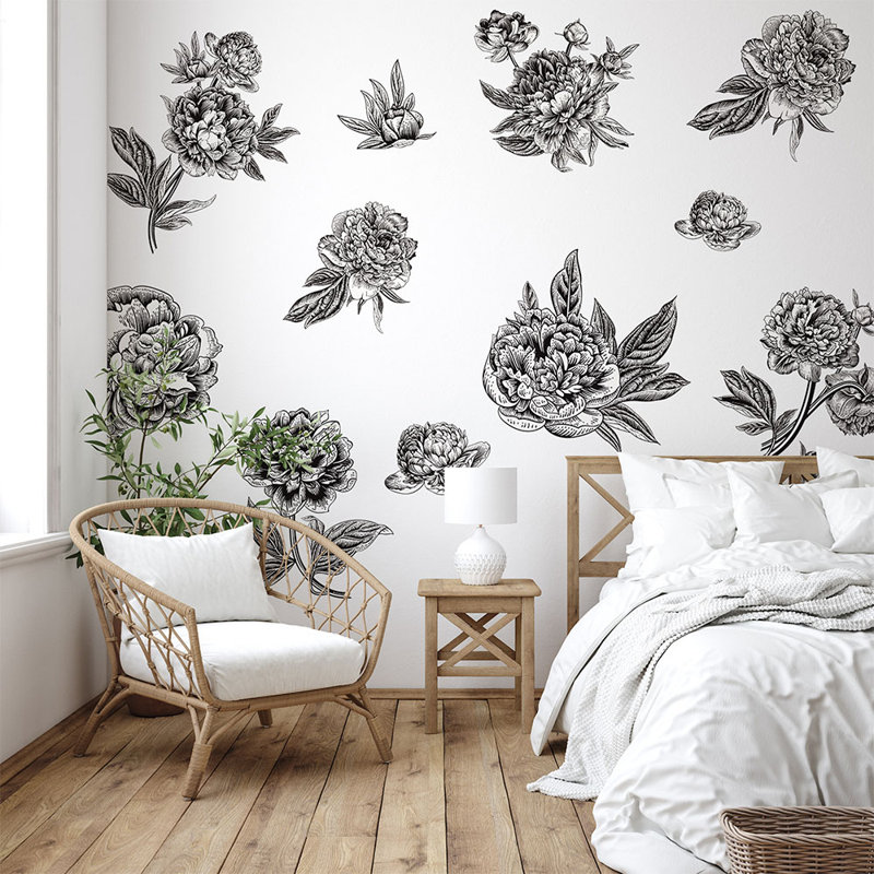 Adhésif décoratif fleur