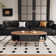 47" Mid-century Modern Fluted And Oval Coffee Table With A Drawer