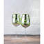 Tropical Leaves Wine Glasses