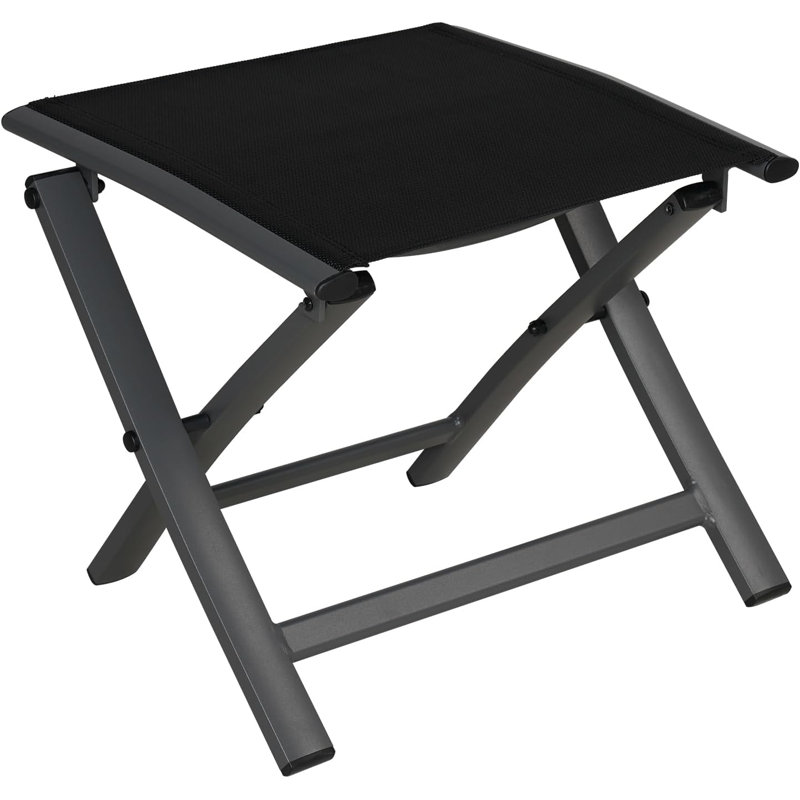 Bochum Aluminium Outdoor Ottoman, Grey