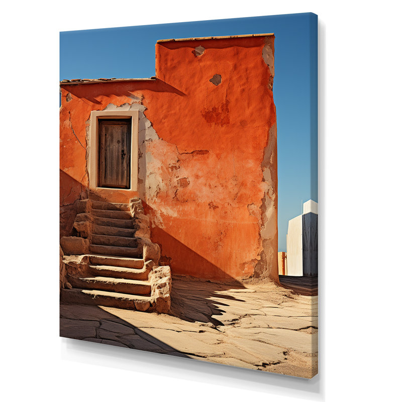 " Minimalism Scenery Building II ", Wrapped Canvas, 44" H x 34" W