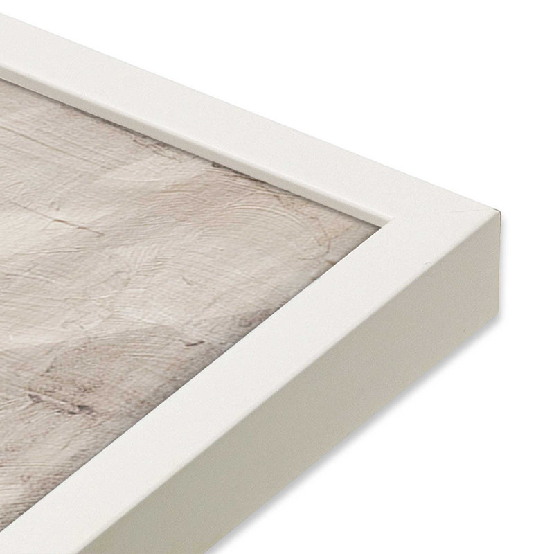 Fresco's Silent Tale I, Cadre simple blanc opaque, H 37 po x l 25 po