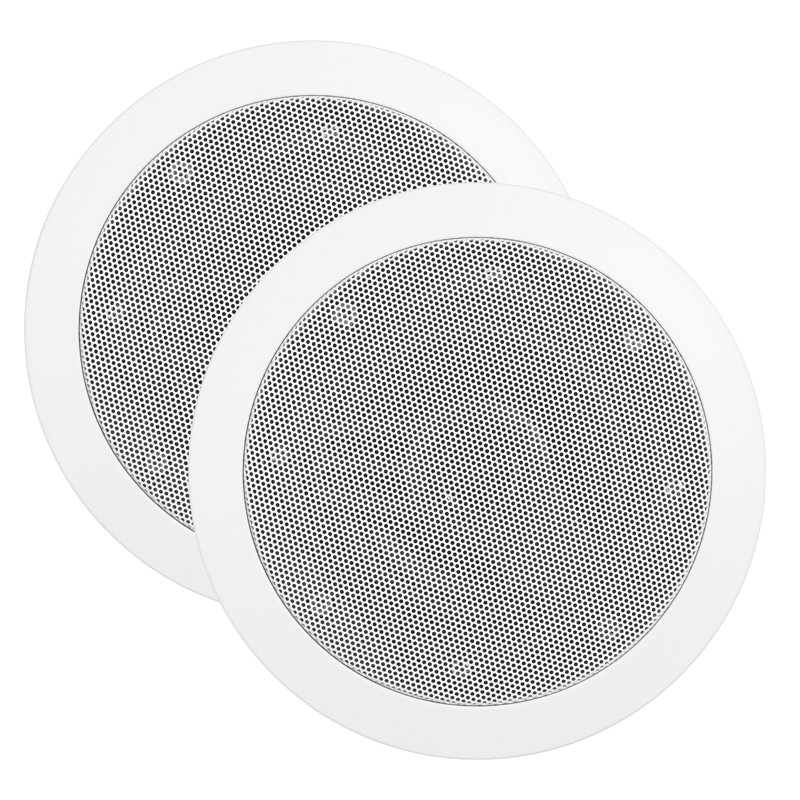 Générateur de vapeur rond de haut-parleur, Blanc