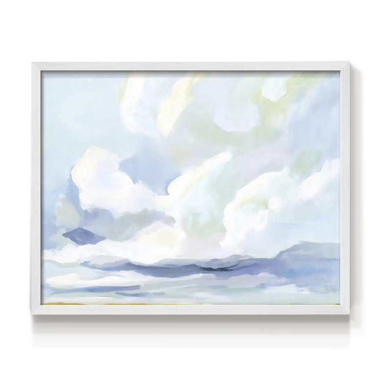 Série paysage - LV III - Reproduction encadrée - Restickable, H 11 po x l 14 po, Blanc