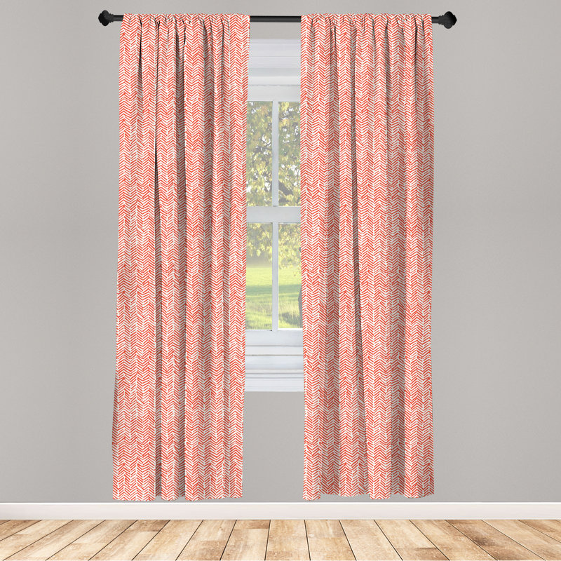 Rideaux 4 panneaux East Urban Home, L 56 po x L 63 po