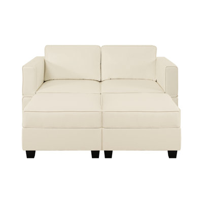 Shealene Small Modular Sleeper Sofa Bed – Convertible Couch Set with Chaise for Compact Living Room
