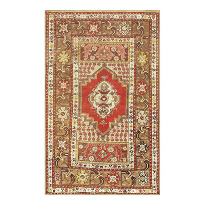 Canvello Rust Antique Oushak Rug - 3'6" X 5'7"